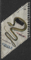 GUINE BISSAU – 1987 Snakes Surcharged 1000.00 Over 15$00 Used Stamp - Guinée-Bissau