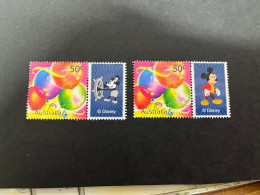 23-3-2024 (stamp) Australia (Disney Mickey Mouse) With Albel Attached / Personalised - Altri & Non Classificati