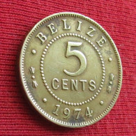 Belize 5 Cents 1974 Beliz Belice  W ºº - Belize