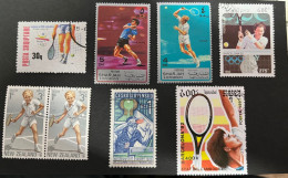 23-3-2024 (stamp) Tennis & Table Tennsis - 8 Used Stamps - Tennis