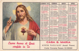 Calendarietto - Casa S.maria - Pagliare - Ascoli Piceno - Anno 1973 - Formato Piccolo : 1971-80