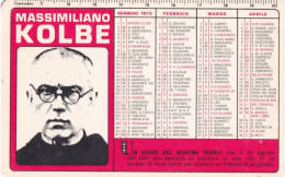 Calendarietto - Centro Naziolale M.i. - Massimiliamo Kolbe - Anno 1973 - Tamaño Pequeño : 1971-80