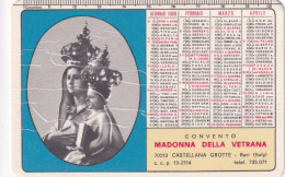 Calendarietto - Convento Madonna Della Vetrana - Castellana Grotte - Bari - Anno 1968 - Petit Format : 1961-70