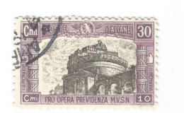 (REGNO D'ITALIA) 1928, PRO OPERA PREVIDENZA MILIZIA, 2° EMISSIONE - Serie Di 4 Francobolli Usati, Annulli Da Periziare - Oblitérés