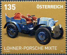 Austria 2022. Cars. Lohner-Porsche Mixte (MNH OG) Stamp - Ongebruikt