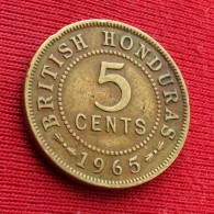 British Honduras 5 Cents 1965 Belize #2 W ºº - Belize