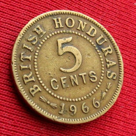 British Honduras 5 Cents 1966 Belize #2 W ºº - Belize