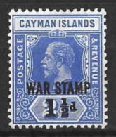 CAYMAN Is....KING GEORGE V..(1910-36.)..." 1917.."....WAR TAX.......SG56..........MH. - Cayman Islands