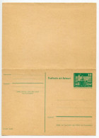 Germany, East 1970's Mint 10pf. Berlin Neptune Fountain Postal Reply Card - Postkarten - Ungebraucht