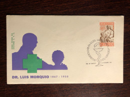 URUGUAY FDC COVER 1969 YEAR DOCTOR MORQUIO HEALTH MEDICINE STAMPS - Uruguay