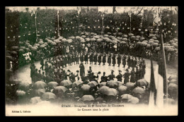 55 - ETAIN - RECEPTION DU 8E BATAILLON DE CHASSEURS - LE CONCERT SOUS LA PLUIE - EDITEUR COLLETTE - Etain