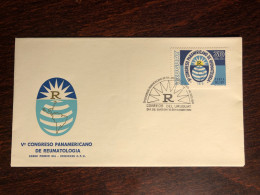 URUGUAY FDC COVER 1979 YEAR RHEUMATISM RHEUMA HEALTH MEDICINE STAMPS - Uruguay