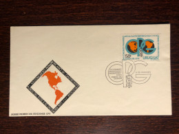 URUGUAY FDC COVER 1971 YEAR GASTROENTEROLOGY  HEALTH MEDICINE STAMPS - Uruguay