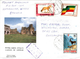 ETHIOPIA, WWF, Letter,  Walia Ibex, Fox    /    ÉTHIOPIE,  Lettre, Bouquetin, Renard - Game