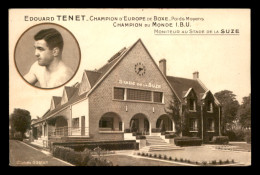 SPORTS - BOXE - EDOUARD TENET, CHAMPION D'EUROPE ET DU MONDE - MONITEUR AU STADE DE LA SUZE - Boxe