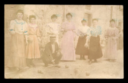 SPORTS - PETANQUE - PARTIE FEMININE - CARTE PHOTO ORIGINALE - Petanca