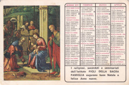 Calendarietto - Istituto Figli Della Sacra Famiglia - Anno 1970 - Tamaño Pequeño : 1961-70