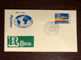 URUGUAY FDC COVER 1977 YEAR RHEUMATISM RHEUMA HEALTH MEDICINE STAMPS - Uruguay