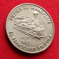 Cuba 1 Peso 1983 Railways Locomotive  Kuba W ºº - Cuba