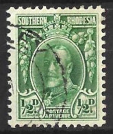 SOUTHERN RHODESIA...KING GEOGE V..(1910-36.)..." 1931."......HALFd.......SG15a.......P11.5.....CDS.....VFU..... - Southern Rhodesia (...-1964)
