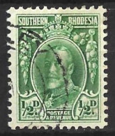 SOUTHERN RHODESIA...KING GEOGE V..(1910-36.)..." 1931."......HALFd.......SG15a.......P11.5.....CDS.....VFU..... - Rhodesia Del Sud (...-1964)