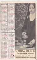 Calendarietto - Missioni Estere Dei Carmelitani Scalzi - Roma - S.teresa Del B.g. Patrona Dellemissioni - Anno 1968 - Tamaño Pequeño : 1961-70