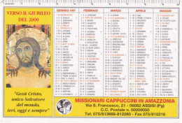 Calendarietto - Missionari Cappuccini In Amazzonia - Assisi - Perugia - Anno 1997 - Petit Format : 1991-00