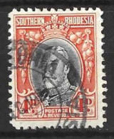 SOUTHERN RHODESIA...KING GEOGE V..(1910-36.)..." 1931.".....4d.......P11.5.......CDS.....VFU..... - Südrhodesien (...-1964)