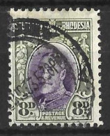 SOUTHERN RHODESIA...KING GEOGE V..(1910-36.)..." 1931.".....8d......SG21......P12......CDS.....VFU..... - Southern Rhodesia (...-1964)