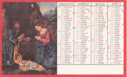 Calendarietto - Natività - Anno 1973 - Petit Format : 1971-80