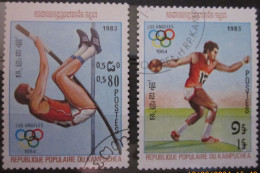 KAMPUCHEA 1983 ~ S.G. 414 - 415, ~ THE OLYMPIC GAMES. ~ VFU #03332 - Kampuchea