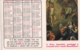 Calendarietto - Opera Il Pane Dis.antonio -opera Francescana Della Carità Convento S.croce - S.rita - Bologna - Anno 197 - Tamaño Pequeño : 1971-80