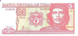 CUBA 3 PESOS 2005 UNC P 127 B - Kuba