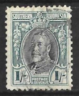 SOUTHERN RHODESIA...KING GEORGE V..(1910-36..).." 1931..".....1/-......SG23......P12.........VFU. - Rodesia Del Sur (...-1964)