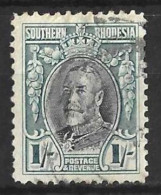 SOUTHERN RHODESIA...KING GEORGE V..(1910-36..).." 1931..".....1/-......SG23......P12.........VFU. - Southern Rhodesia (...-1964)