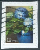 VEREINIGTE STAATEN ETATS UNIS USA 2017 FLOWERS FROM THE GARDEN: BLUE HYDRANGEAS USED MI 5444 YT 5063A SC 5240 - Gebruikt