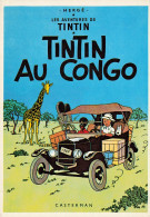 CPSM Dessin De Hergé-Les Aventures De Tintin-Tintin Au Congo    L2782 - Bandes Dessinées