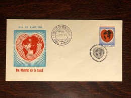 VENEZUELA FDC COVER 1972 YEAR CARDIOLOGY HEART HEALTH MEDICINE STAMPS - Venezuela