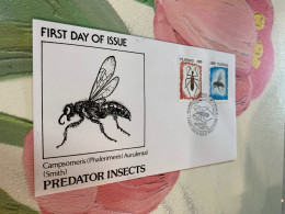 Philippines Stamp FDC Predator Insects 1988 - Kevers