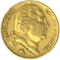 Louis XVIII-20 Francs 1820 Perpignan - 20 Francs (oro)