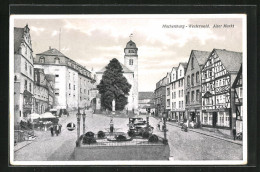 AK Hachenburg Im Westerwald, Alter Markt Mit Gasthaus Und Kirche  - Hachenburg