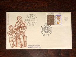 VENEZUELA FDC COVER 1988 YEAR POLIOMYELITIS POLIO HEALTH MEDICINE STAMPS - Venezuela