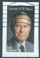 VEREINIGTE STAATEN ETATS UNIS USA 2019 GEORGE H.W. BUSH F USED ON PAPER SN 5393 MI 5615 YT 5235 SN 6007 - Gebraucht