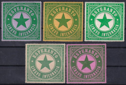 F-EX43229 GERMANY CIRCA 1910 ESPERANTO CINDERELLA ORIGINAL GUM. 45mm.  - Erinnofilia