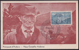 F-EX41246 FRANCE ANDORRE ANDORRA 1956 MAXIM CARD CONSEILLER.   - Sonstige & Ohne Zuordnung