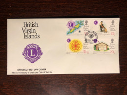 VIRGIN ISLANDS FDC COVER 1982 YEAR DISABLED PEOPLE LIONS HEALTH MEDICINE STAMPS - British Virgin Islands