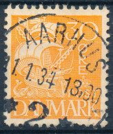 Denmark Danemark Danmark 1933: 30ø Orange Karavel Type, VF Used, AFA 206 (DCDK00646) - Oblitérés