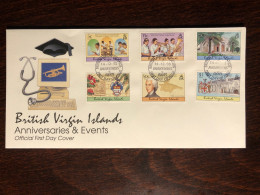 VIRGIN ISLANDS FDC COVER 1998 YEAR MEDICAL HEALTH MEDICINE STAMPS - Iles Vièrges Britanniques