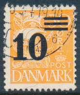 Denmark Danemark Danmark 1934: 10/30ø Provisional, Fine Used, AFA 222 (DCDK00649) - Gebraucht