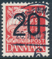 Denmark Danemark Danmark 1940: 20/15ø Provisional Type IIa, VF Used, AFA 264a (DCDK00653) - Gebraucht